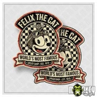 Felix The Cat Old School Racing Vintage Retro Stickers Set of 2 Speed Shop