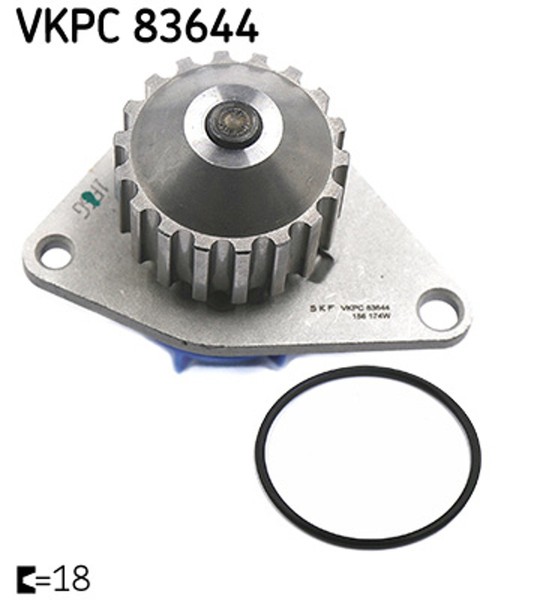 SKF Wasserpumpe MotorküHlung Aquamax Vkpc 83644 FüR Peugeot 207 Saxo CitroËN 206-image
