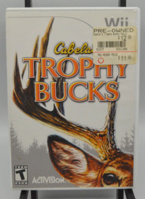 Cabela's Trophy Bucks (Nintendo Wii, 2008) Complete with Manual TESTED