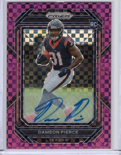 2022 Panini Prizm Football Dameon Pierce Purple Power Rookie Auto 02/49 #322