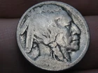 1913 S Buffalo Nickel 5 Cent Piece- Type 1, Buffalo On Mound, Raised Ground