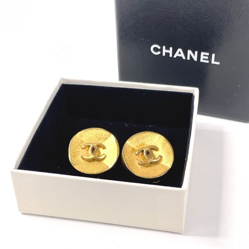 CHANEL Earring COCO Mark vintage metal gold accessory Women - Bild 2 von 6