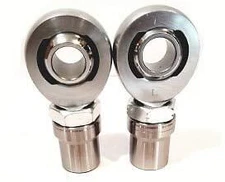 Pair of 1.25" Heims, 1.5 OD Round Bung & Jam Nut