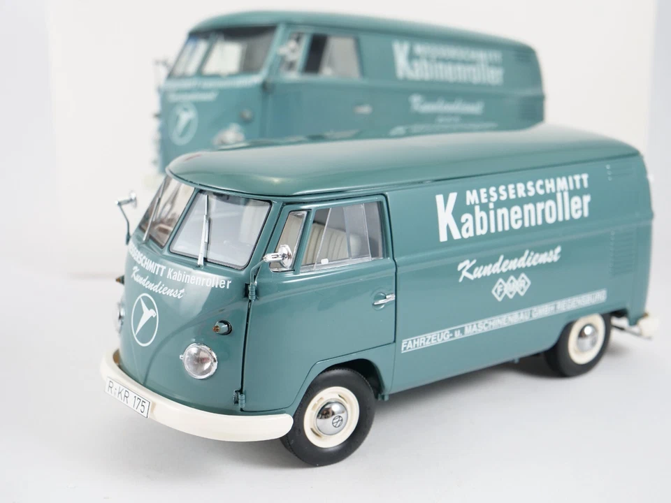 Schuco 1/18 VW Bus T1B Beförderer Messerschmitt Kabinenroller - Bild 1 von 4