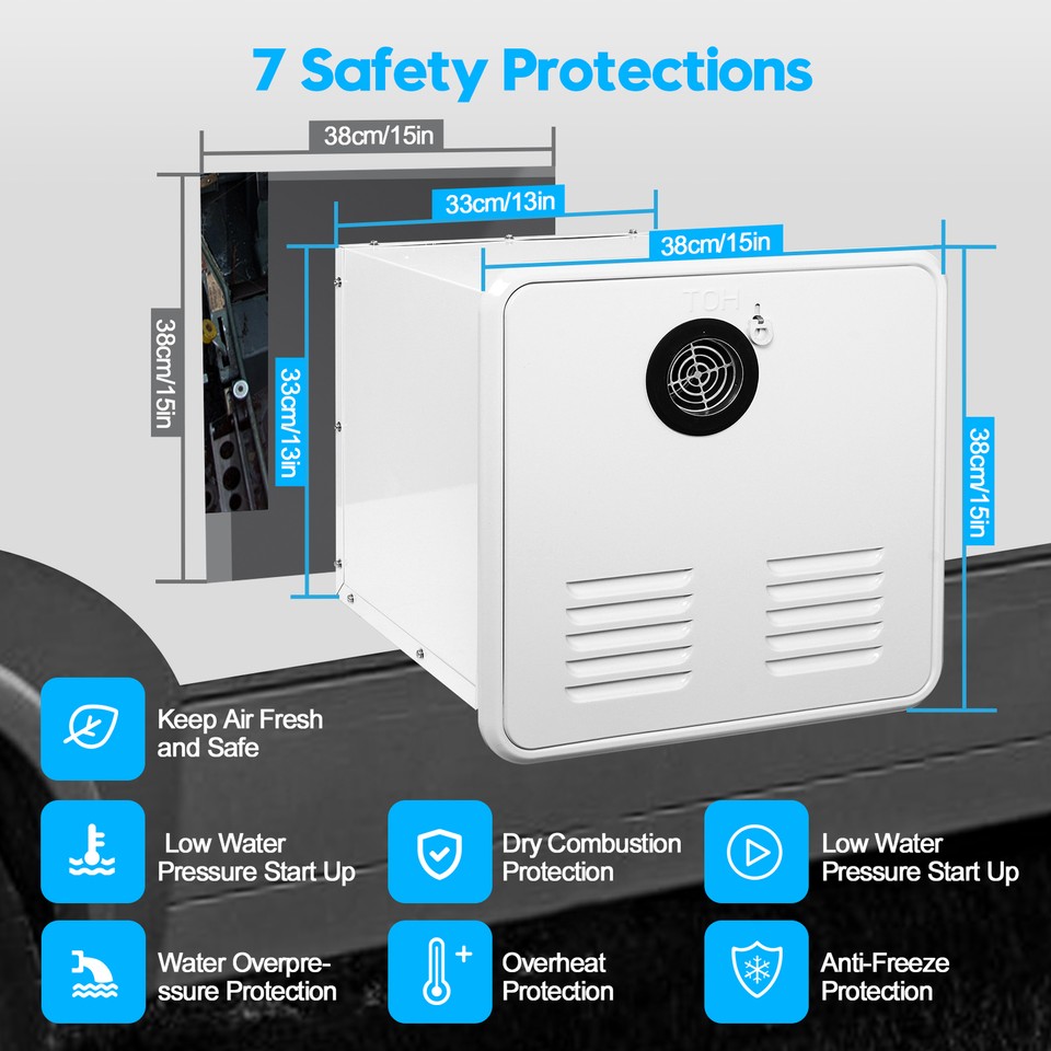 55000 BTU RV Tankless Water Heater LPG On Demand Hot Water Heater With