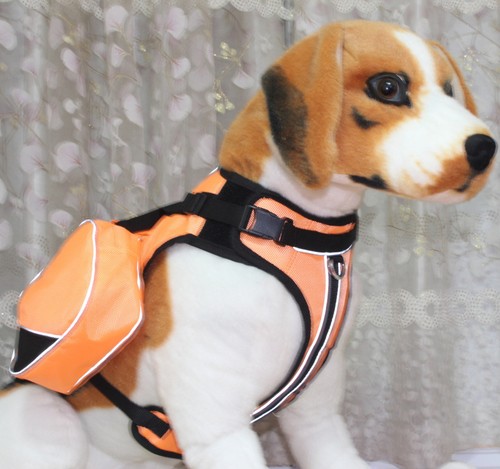 SERVICE DOG BACKPACK Harness vest W/ Removable Saddle Bags + 2 label Patches - Picture 51 of 55