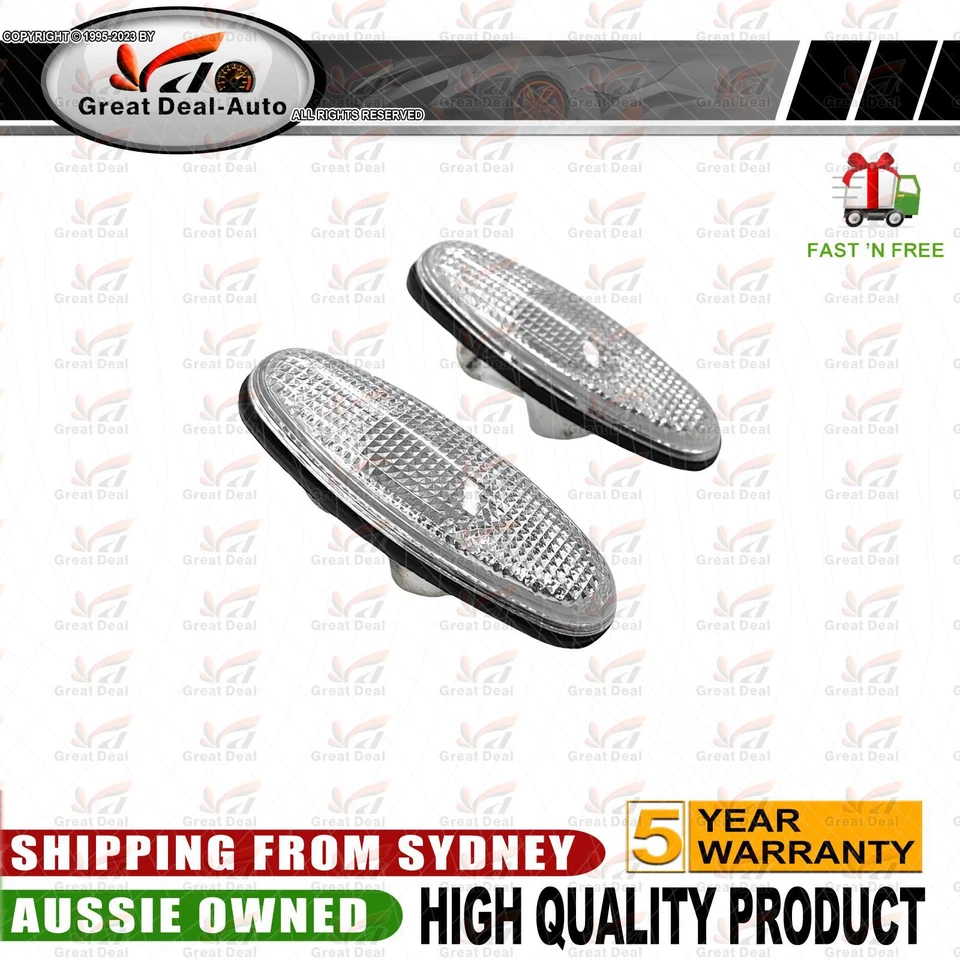 Fits Holden Commodore VN VP VQ VR VS VT VU VX Clear Guard Side Indicator Flasher - image 4 of 4