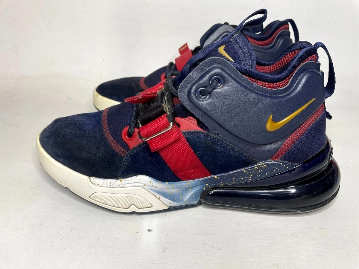 NIKE AIR FORCE 270 Dream Team Navy Blue Red Gold Men s Size 8.5