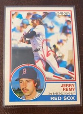 JERRY REMY SIGNED CARD  1983 O-PEE-CHEE OPC  CARD AUTOGRAPHED BOSTON RED SOX