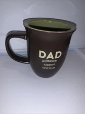 DAD Guidance ,Support and Love Brown Mug By Abbey Gift With Small Scratch