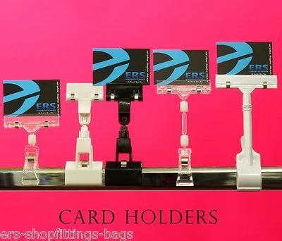 CARD PRICE HOLDER for Garment Rail Clothes rail shelf display holder