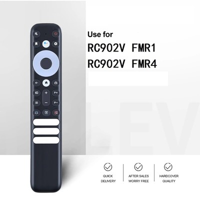 Replacement Remote for TCL Smart RC902V FMR1 FMR4 with Netflix Key No Voice