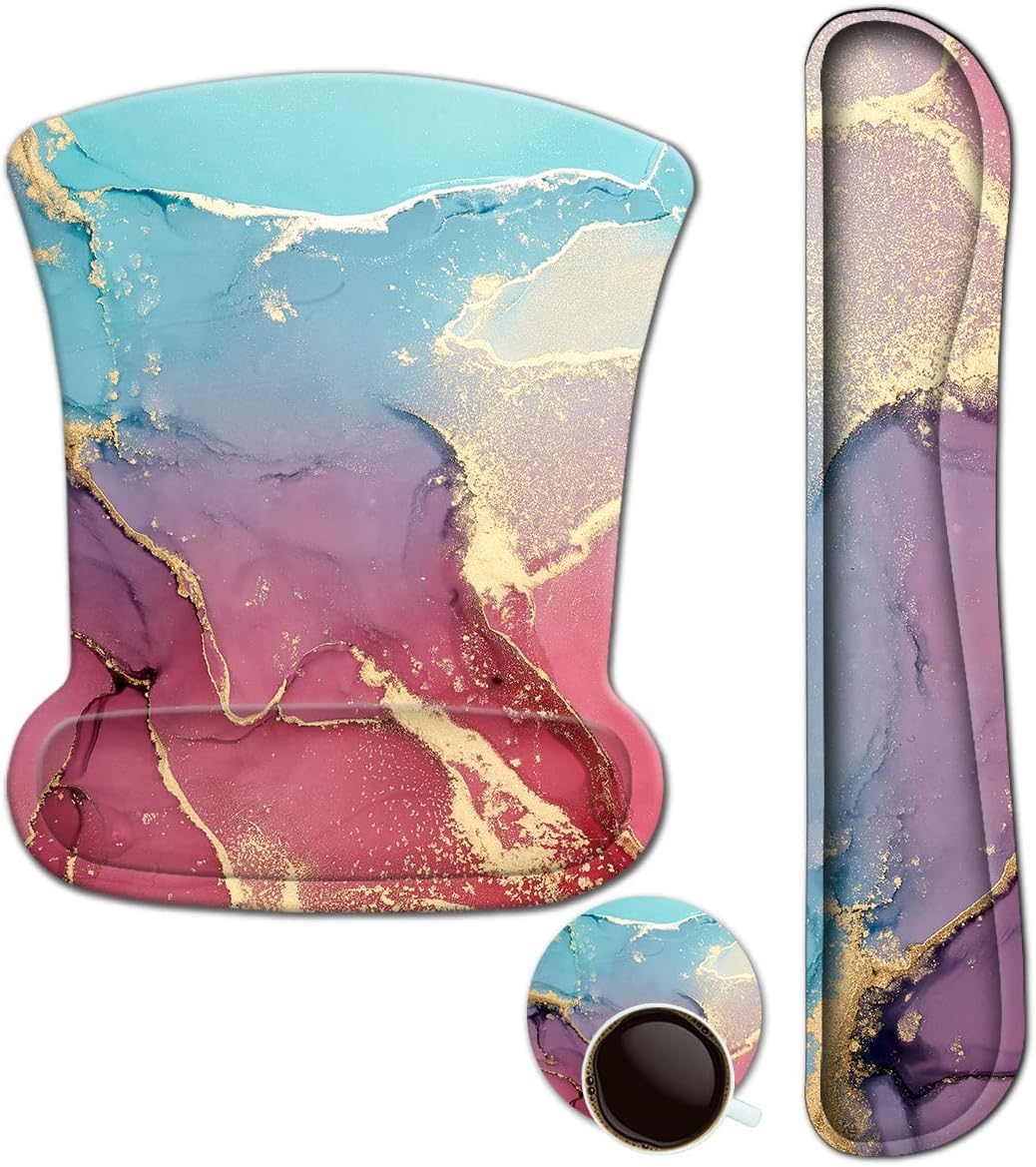 Ergonomic Keyboard Wrist Rest and Mouse Pad with Durable Wrist Support-image