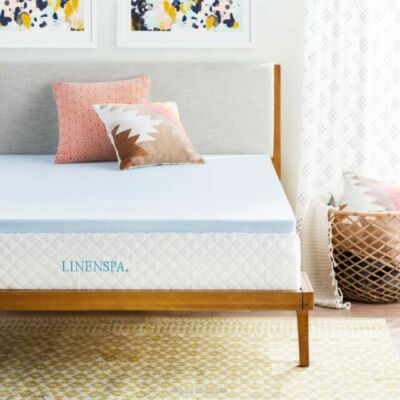 Linenspa LS20QQ30GT GEL Infused Memory Foam Mattress Topper