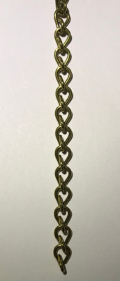 New 7/32'' Wide #18 Brass Double Jack Chain F/ Hanging, Library Lamps Sold Per Ft