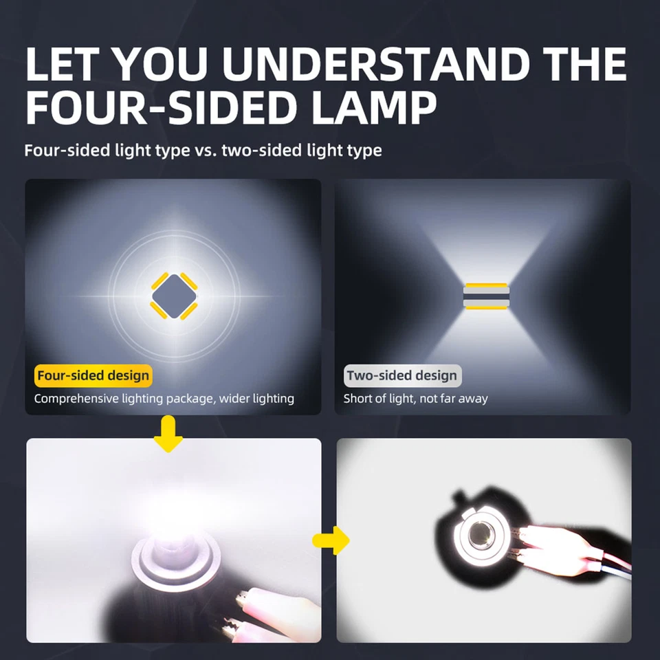 Faros antiniebla para Chrysler PT Cruiser 2001-05 3 pares 6K 9005+2x 9006 Foto 2 de 4