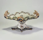 French Faience Pottery Jardiniere Saint Malo Lambrequin Style