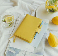 Hobonichi Leather: Brilliant Yellow A6 Origin...