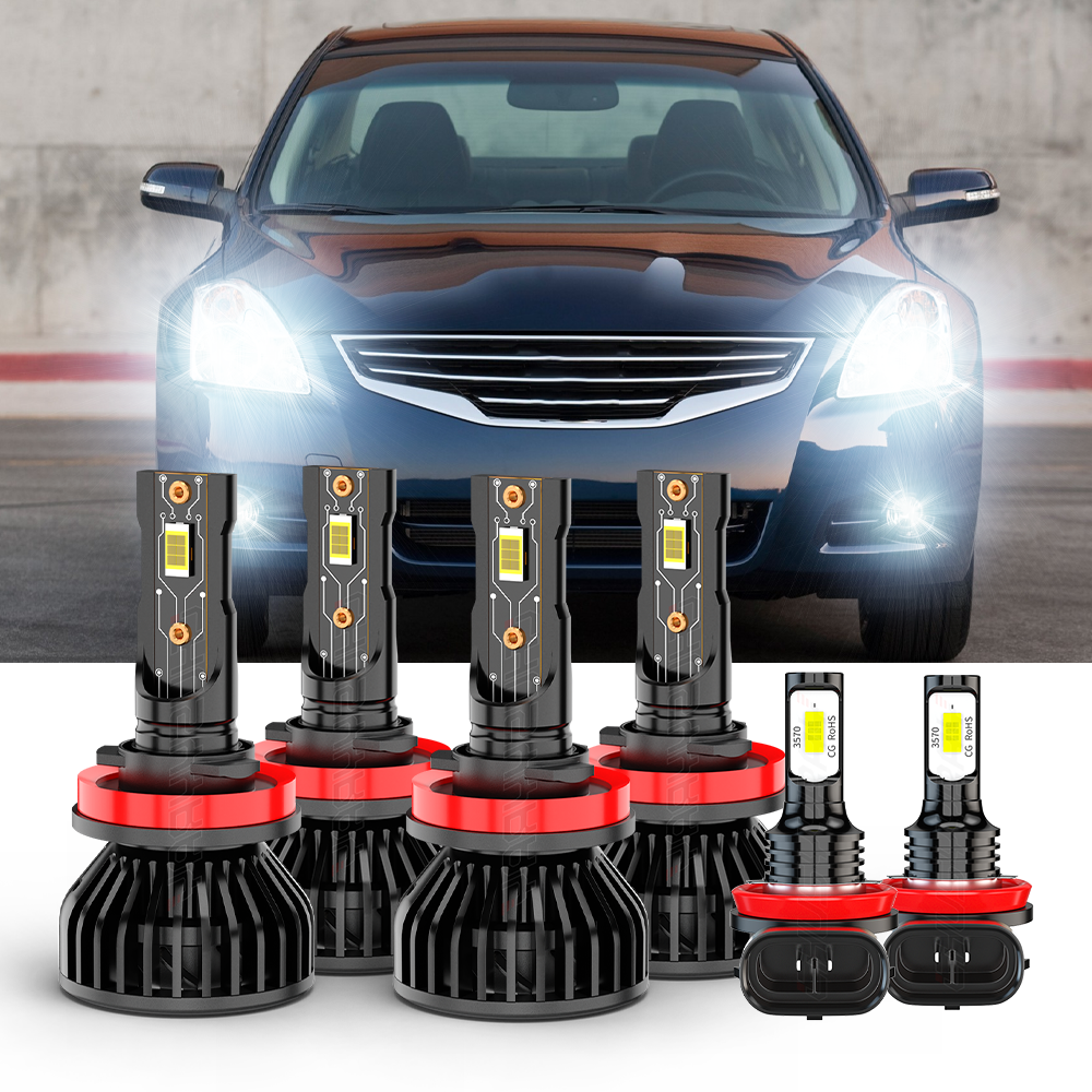 Headlight Bulbs For 2007 Nissan Altima Combo LED Headlight Kit For