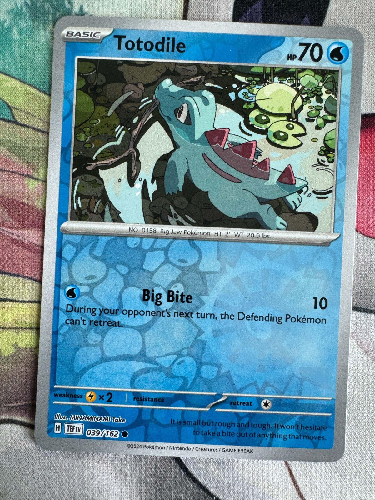 Totodile Reverse Holo English Pokemon TCG BKBR173