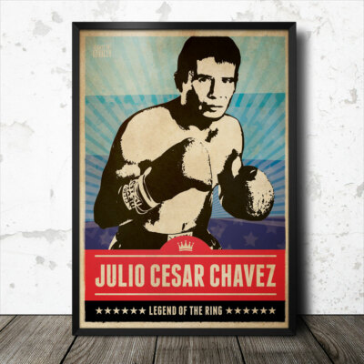 Julio Cesar Chavez Boxen Kunst Poster Druck