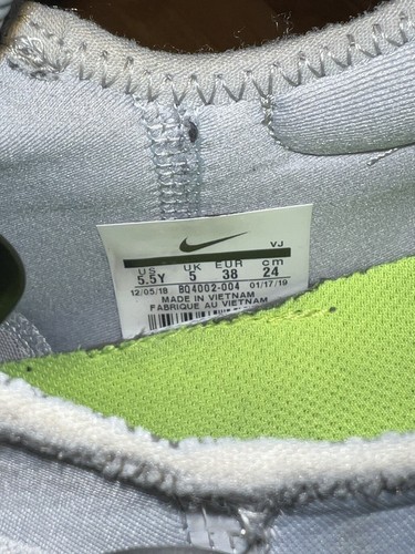 Nike React Presto BQ4002-004 Gray/White/Volt Sneakers Sz 5.5 Youth/Womens Sz 7 - Picture 10 of 11