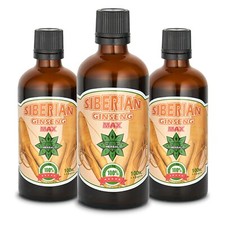 Siberian Ginseng Immune System Eleuthero Root Energy Stamina 3 x 100ml liquid