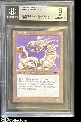 ANTIQUITIES DRAGON ENGINE BGS 9 1994 Magic The Gathering MTG MINT | eBay