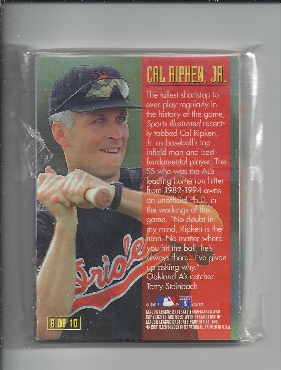 1995 Fleer Emotion Masters Insert Set - 10 Cards - Ripken, Bonds