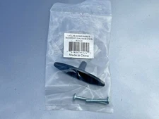 5 - Atlas 2.58" BLACK MODERN OVAL KNOB Hardware Handle 278-BL NIP