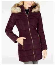 Laundry By Shelli Segal Faux-fur-trim Hooded Porto Royal Medium-uk