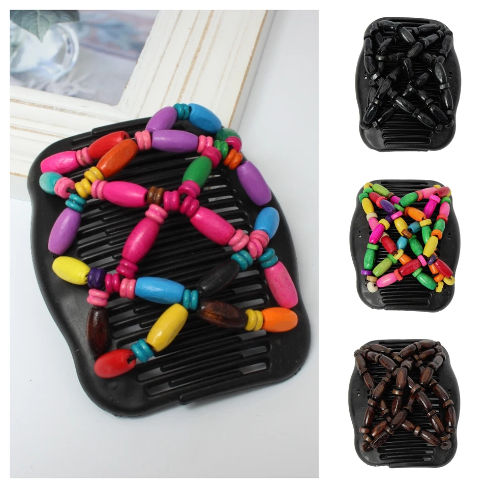 Trend African Hairclip Haarklammer Butterfly Holzdesign Haarkamm Design