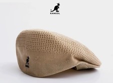 Kangol Unisex Solid Flat Cap Hat L - Beige Bl...
