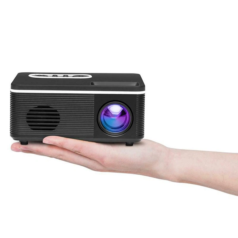 S361 HDMI 1080P LED Mini HD Projector Home Cinema Theater Multimedia USB AV TF - Image 3 of 4