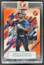 2025 Topps Pristine Bryce Harper Orange Refractor #/25 Phillies