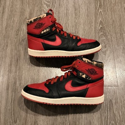 1985 Nike Air Jordan 1 Bred Size 9 Vintage Original 85 Black Red