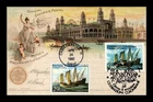US MAXI CARD COLUMBUS FIRST VOYAGE FIRST DAY ISSUE ITALY JOINT ISSUE DUAL CANCEL