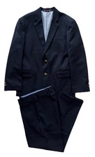 TOMMY HILFIGER Boys Navy Blue 2-Piece Suit Jacket Pants Formal Special SIZE 7