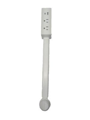 Desk Clamp Power Strip 2 Outlet USB-A USB-C Mount Surge Protector Adapter Office