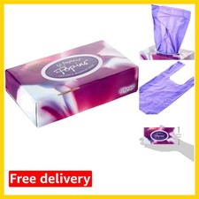 Unscented Heavy-Duty Sanitary Disposal Bags - 50 Pack in Recycled Purple Plastic