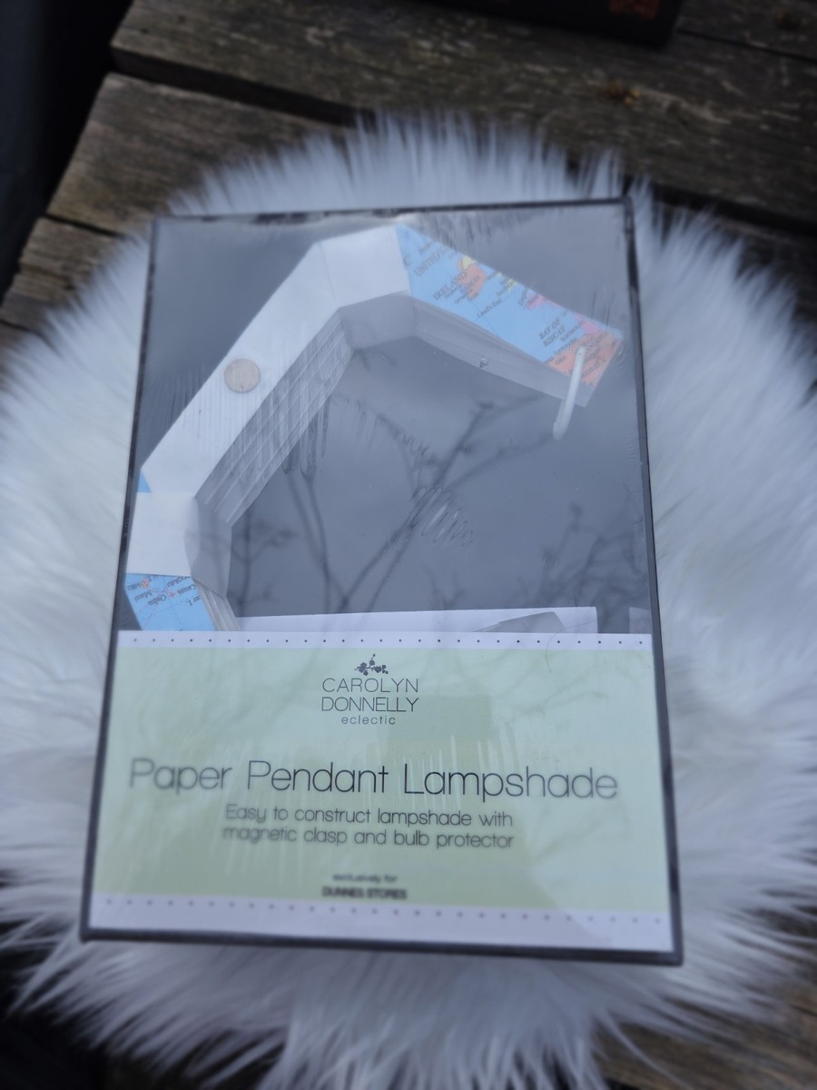 Carolyn Donnelly Eclectic Paper Pendant Lampshade – New in Box