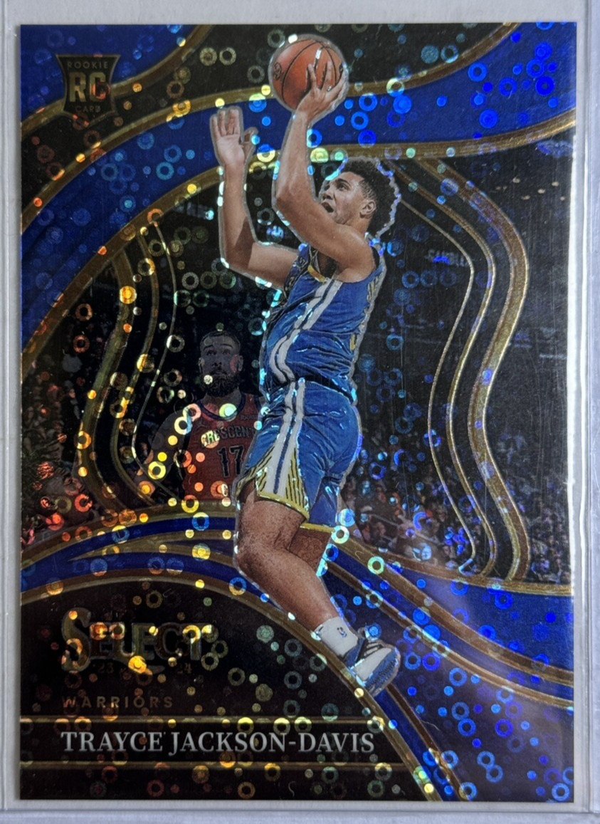 2023-24 PANINI SELECT Trayce Jackson-Davis BLUE DISCO PRIZM COURTSIDE RC /25