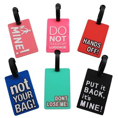 Funny Luggage Tags Set of 6 Colorful Unique Travel Baggage Bag Tags Suitcase