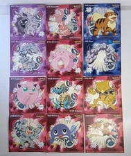 Lot Of 12 Vintage 1999 Pokémon 4" Stickers Decal Nintendo By PRISS Print Inc. #6