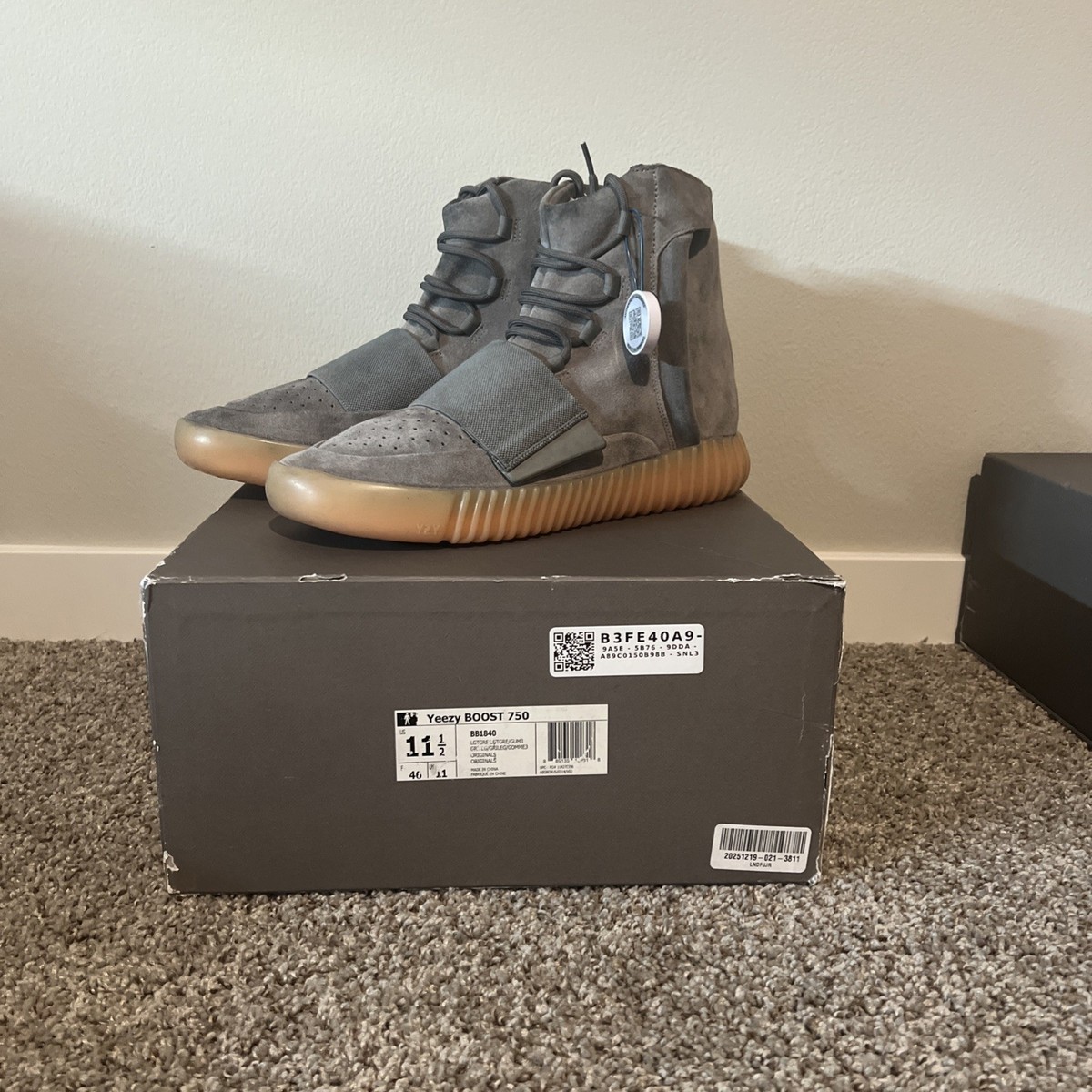 Size 11.5 - Adidas Yeezy Boost 750 Grey Gum 889135129318| eBay