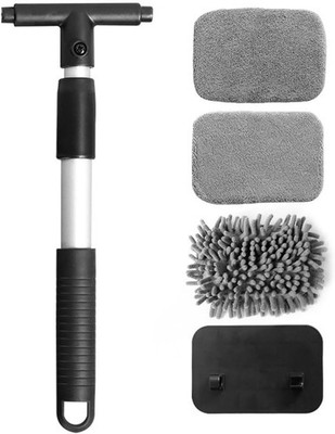 Extendable Handle Car Windshield Cleaner with 3 Washable Pad Size: Rectangular