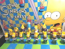 Juego de Ajedrez Los Simpson 3D Fox "En Guard Man" Coleccionable De Colección Años 90 Completo