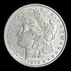 1878 Morgan Silver Dollar, 2nd Reverse, XF+