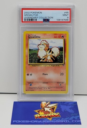 Growlithe graded PSA 9 for sale on eBay