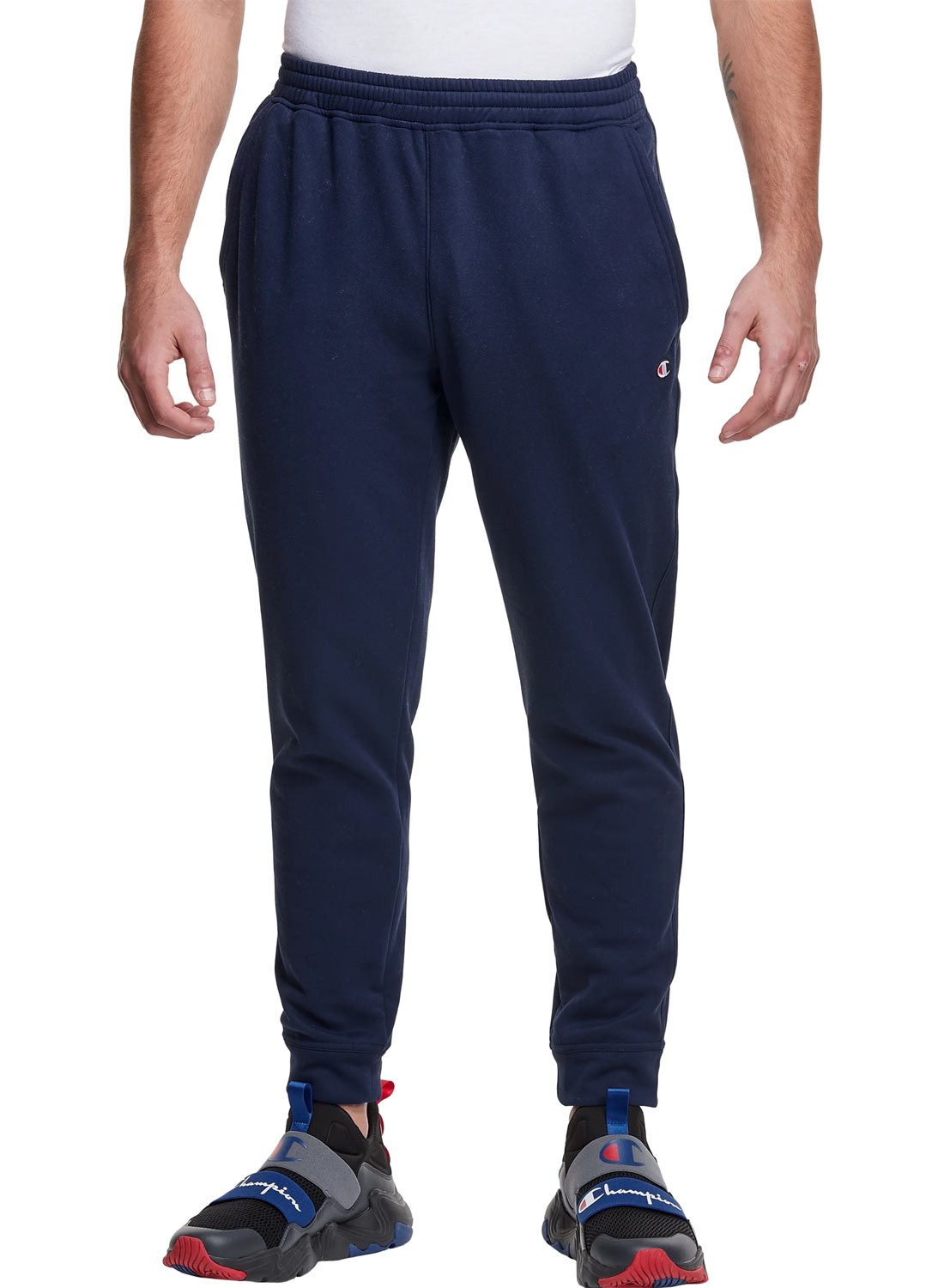 Флисовые брюки для бега трусцой Champion Mens Game Day XXL Спортивные темно-синие c логотипом NWT 6190₽